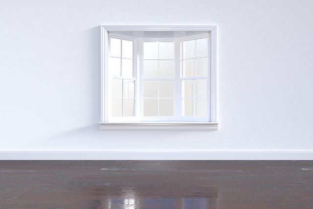 biele plastové okno